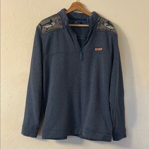 Vineyard Vines Blue Quarter-Zip Sweatshirt